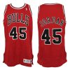 miclael jordan 45 red jersey